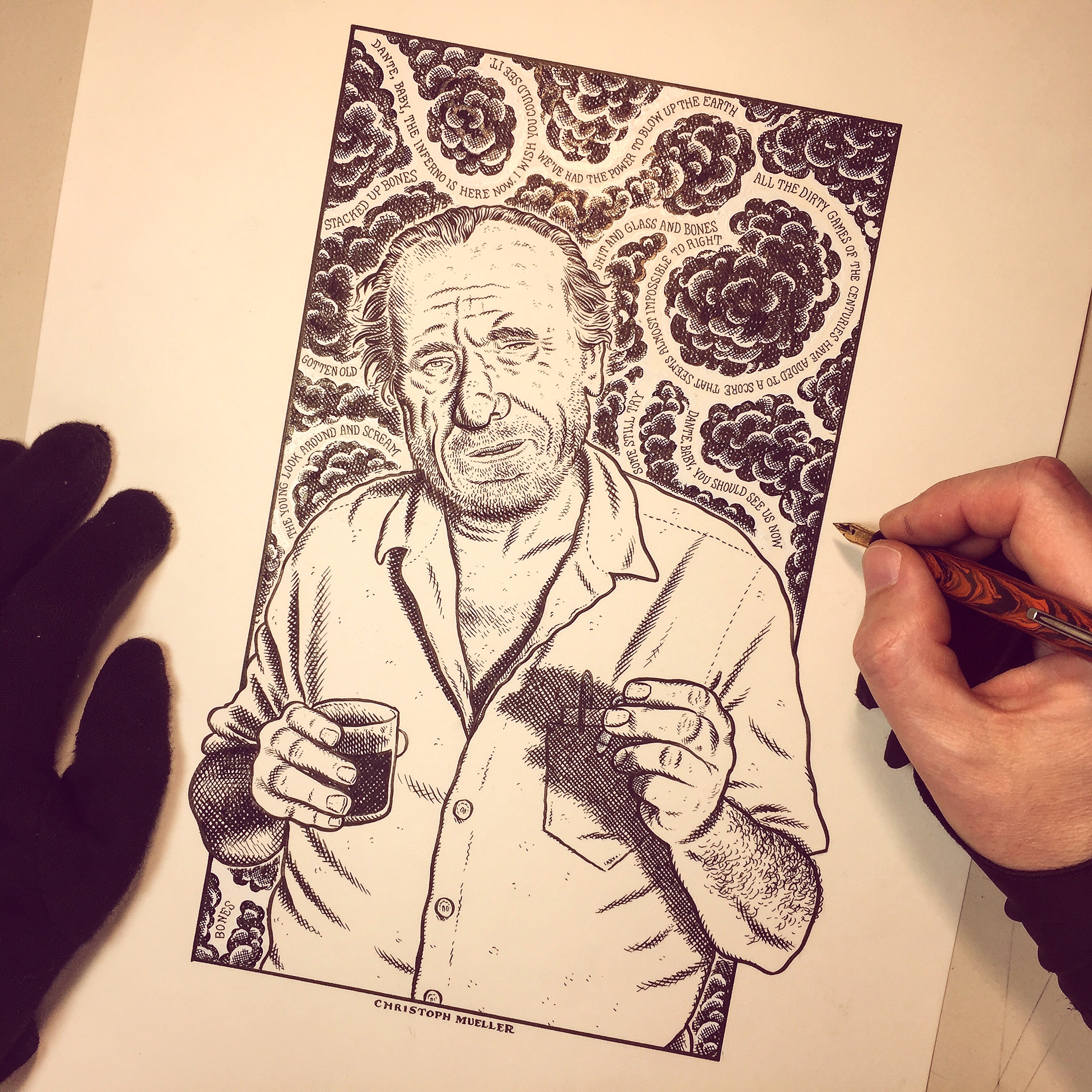 Charles Bukowski by Christoph Mueller
